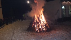 Паљење Бадњака Липар 06.01.2015. год.